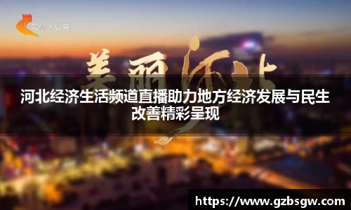 河北经济生活频道直播助力地方经济发展与民生改善精彩呈现